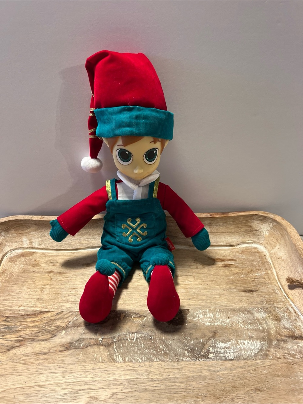 PNP Red and Teal Festive Elf Plush